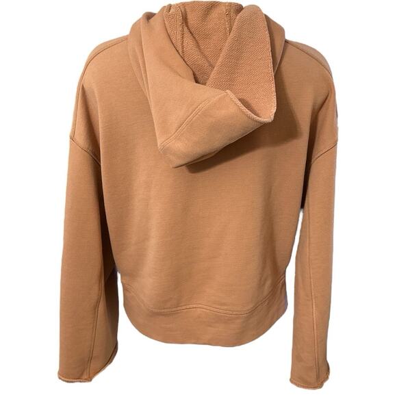 Alo Yoga Brown Henna Oversize Low Key Hoodie Kangaroo Wide Sleeve Sz S (Flaw) - Picture 2 of 7